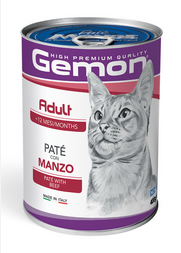 Gemon Adult Cat Pate With Beef 